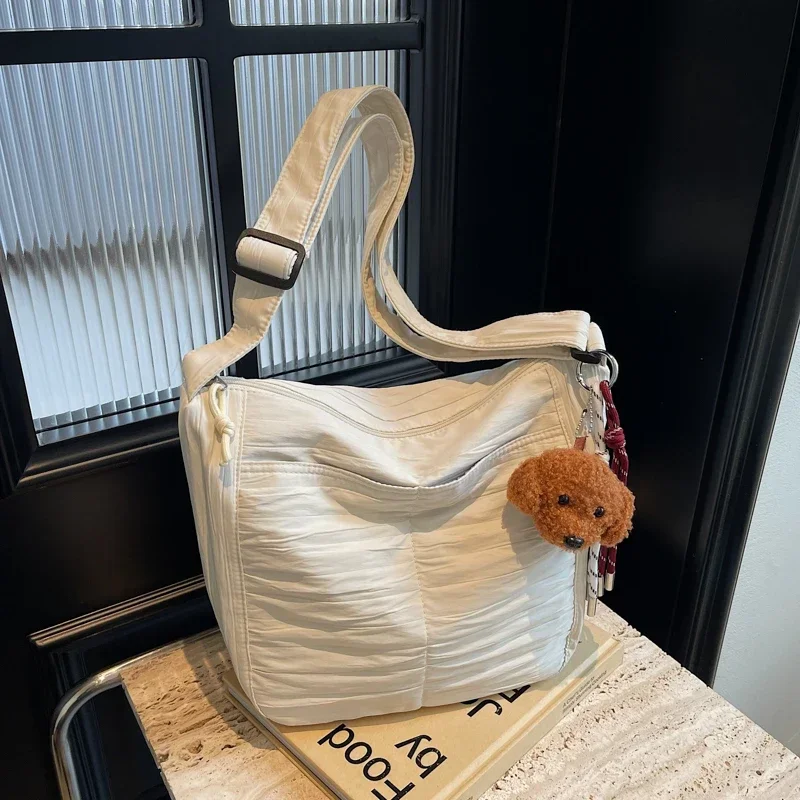 

Nylon Sewing Thread Shoulder Bags Casual Zipper 2025 Hot Sale Bags for Women Versatile Interior Compartment Crossbody Bags