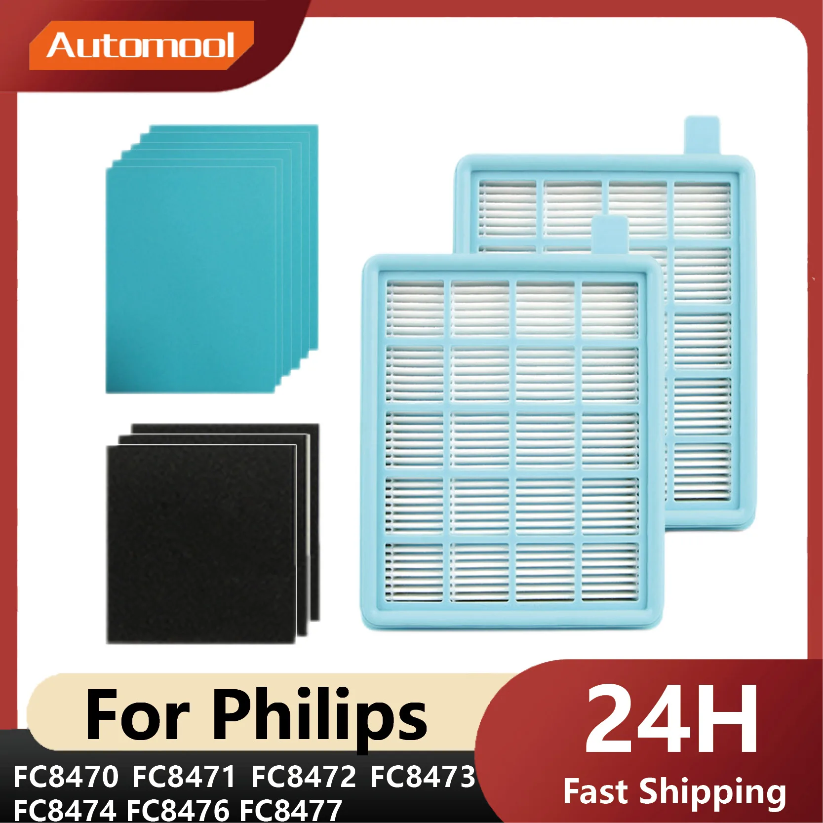 Сетчатый фильтр HEPA-фильтр BUFFALO-MISTRAL для пылесоса Philips FC8470 FC8471 FC8472 FC8473 FC8474 FC8476 FC8477