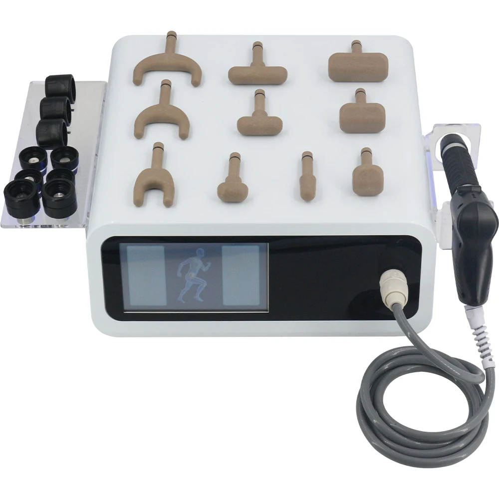 12Bar Pneumatic Shockwave Therapy Machine Plantar Fascitis ED Treatment Chiropractic Corrector  Shock Wave For Ankle Pain Relief