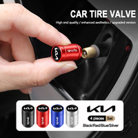 4pcs Car Wheel Tire Valve Caps Air Stem Covers For Kia KN Stinger Ceed K7 K5 K8 K3 Sorento XCeed Soul Cerato Cadenza Telluride