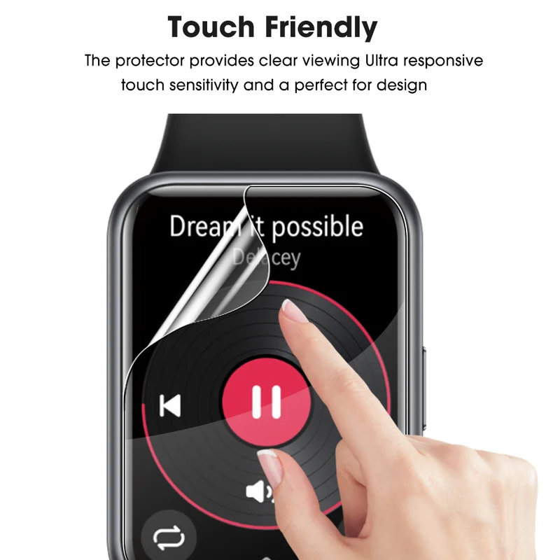 1-5pcs Soft Hydrogel Film for Huawei Watch Fit 2 Fit ES Curved HD Smart Watch Explosion Proof Full Screen Protector Not Glass