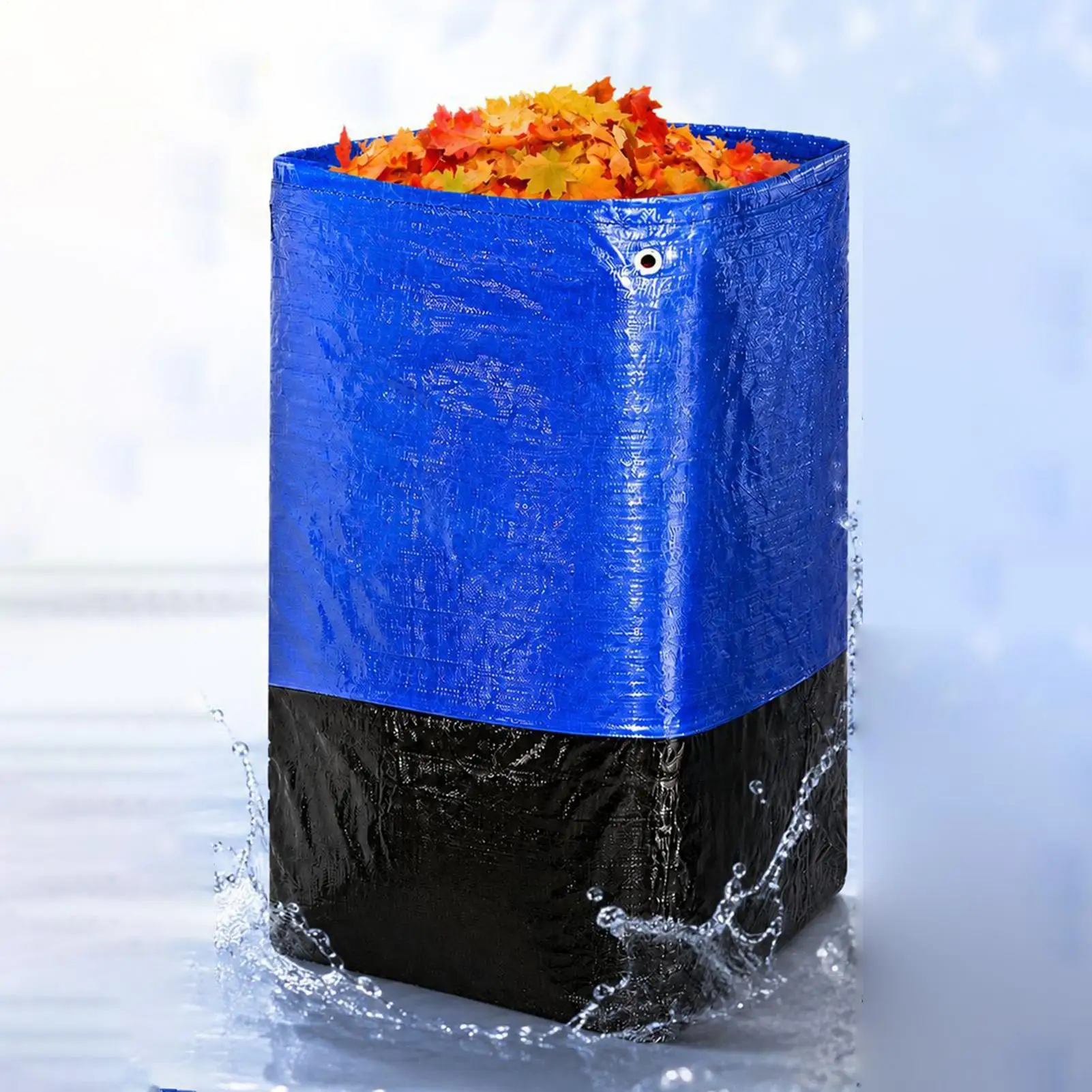 Lawn Bags Reusable Foldable Waterproof Heavy Duty Container Self-Standing Garden Trash Bags For Home Moving Outdoor Debris Grass