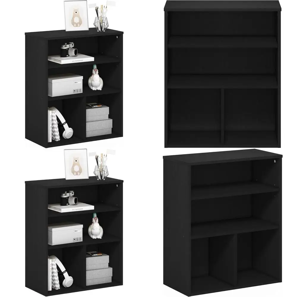 

Pasir 3 Tier Display Bookcase, Black Oak
