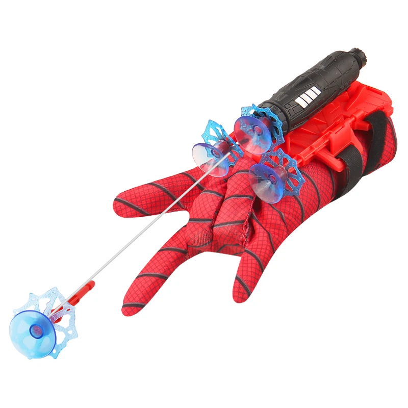 Spider Cosplay Wrist Launcher with Soft Sticky Darts Shooters Action Toy Anime Spider Web Ejection Prop Suit for Kids Gift view 2