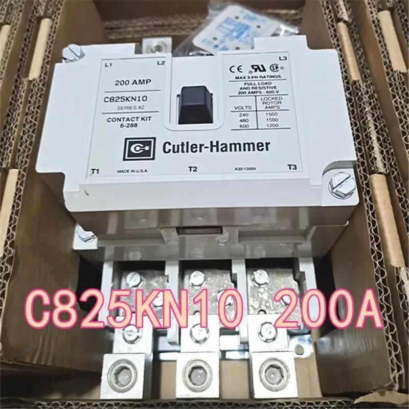 Cutler Hammer AC contactor C825KN10 200A 110-120VAC C825KN3