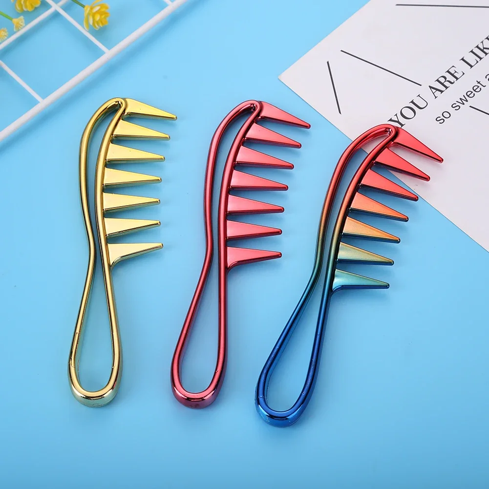 Curly Hair Wide Tooth Comb Anti Static Detangler Salon Hairdressing Massage Portable Comb