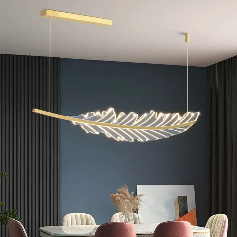 Leaf Shaped Modern Nordic Living Room Dining Table Coffee Shop Kitchen Restaurant Led Golden