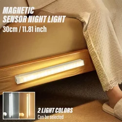 Luz LED con Sensor de movimiento, luz nocturna LED inalámbrica tipo C, luz recargable para armario, lámpara de armario, retroiluminación de escalera para cocina