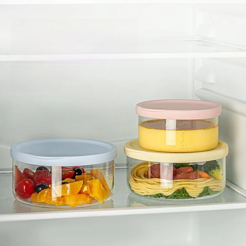 Ultra-light Glass Lunch Box Microwave Oven Heating High Borosilicate Glass Bento Box Office Workers Lunch Box Fridge view 3