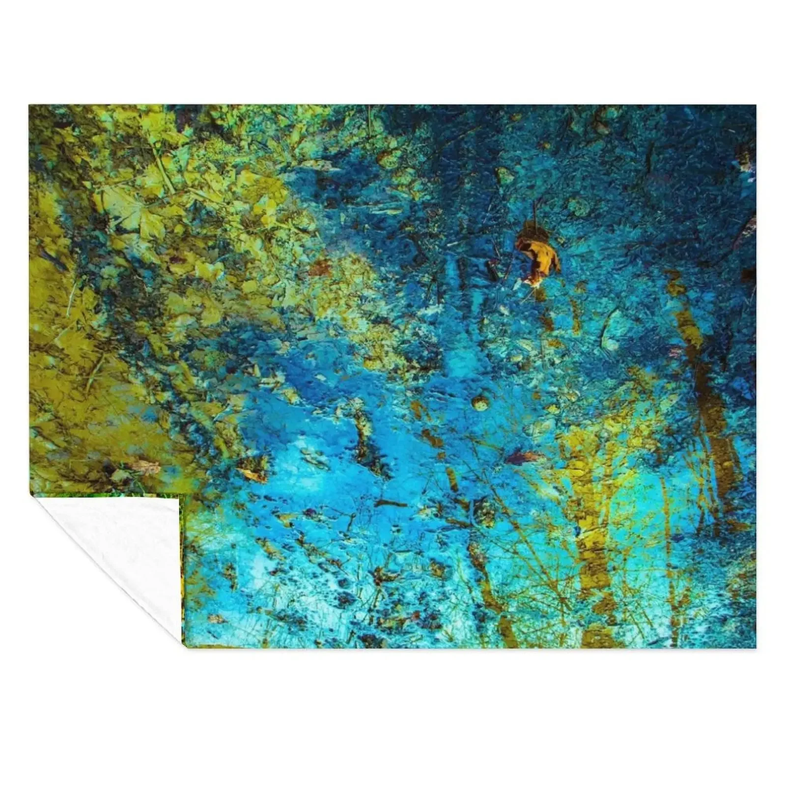 

Planet in Puddles Throw Blanket Stuffeds for winter Bed linens Beautifuls Blankets