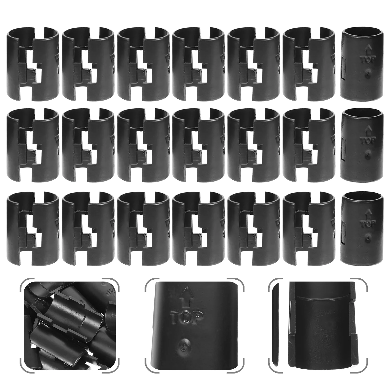 

Wire Shelf Clamp Fixing Clips Shelving Lock Plastic Fasteners Clap Post-shelving Sleeves Replaceable for