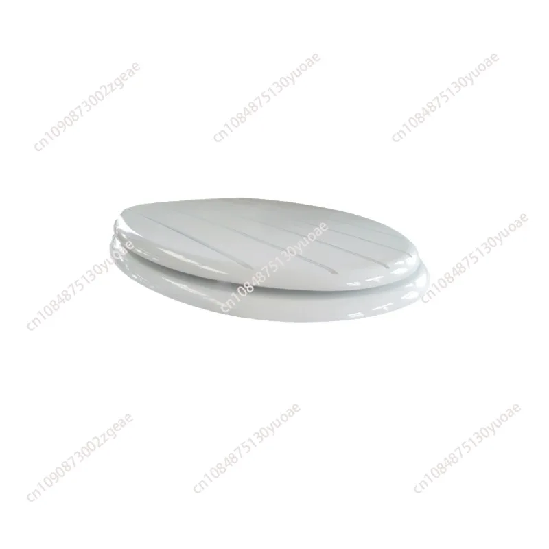 MDF Toilet Seat White Wooden Toilet Lid with Soft Closing Hinge