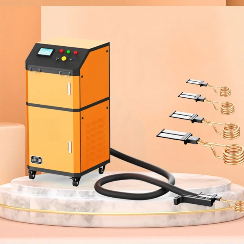 Mesin Alat Strip Tembaga Pembengkok Pipa AC Genggam Portabel Pengelasan Pemanas Frekuensi Tinggi 15Kw