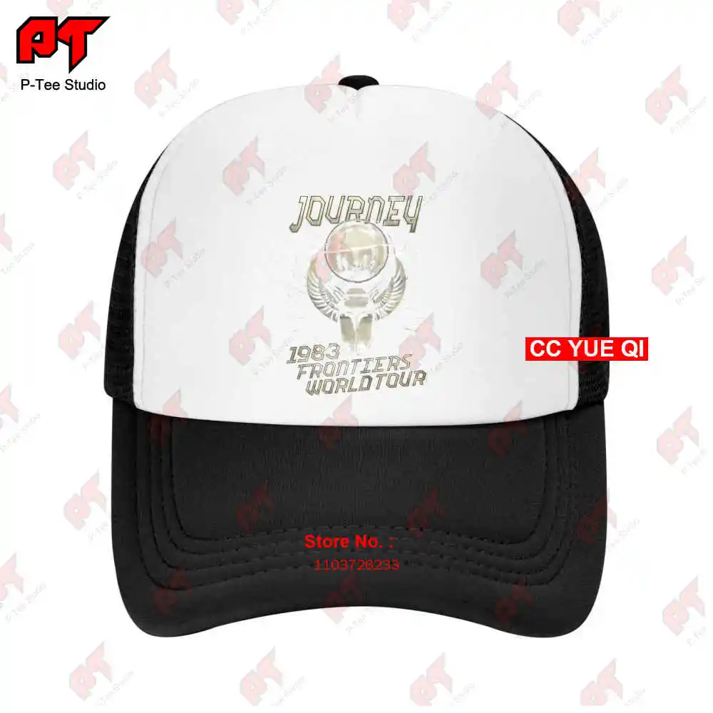 Journey Frontiers Album World Tour 1983 Rock Band Concert Merch Baseball Caps Truck Cap VUF0