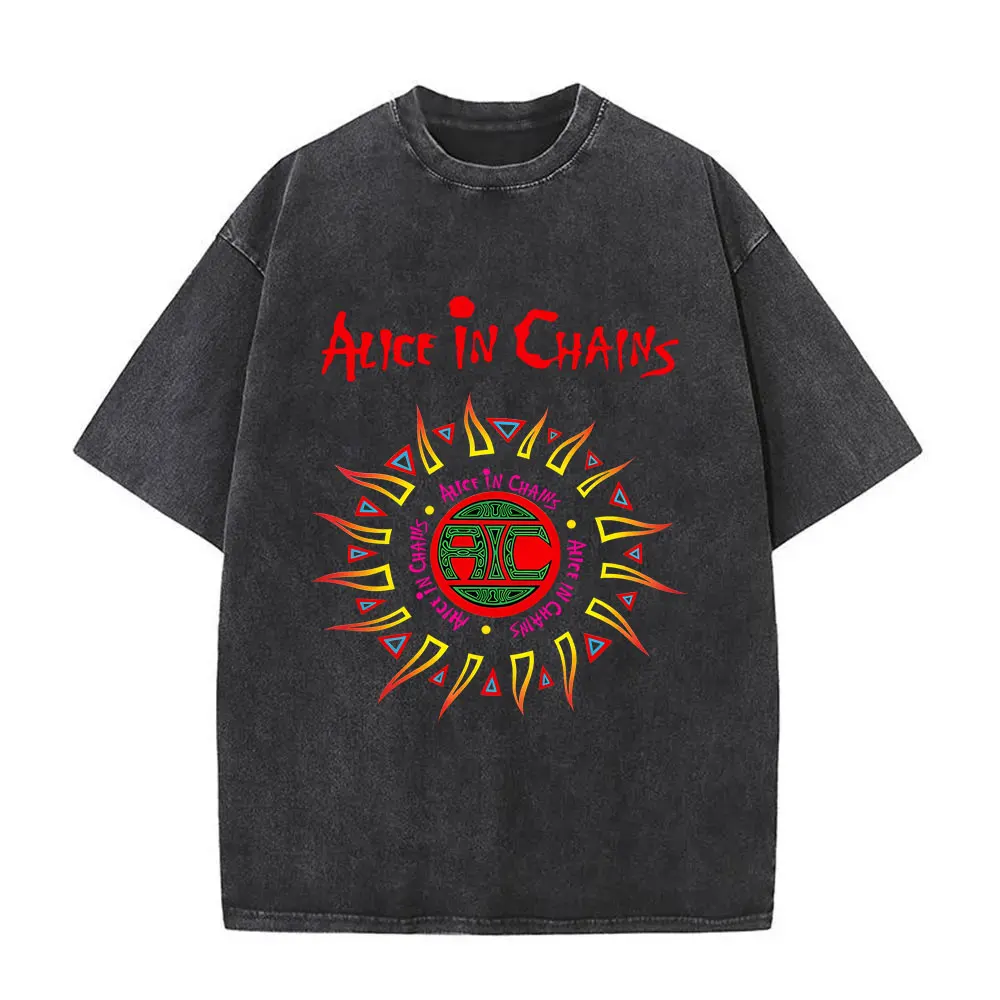 Koszulka z grafiką zespołu rockowego Alice in Chains w stylu vintage, prana, męska i damska, retro, gotycka, punkowa, merch, koszulki męskie z lat 90., oversize