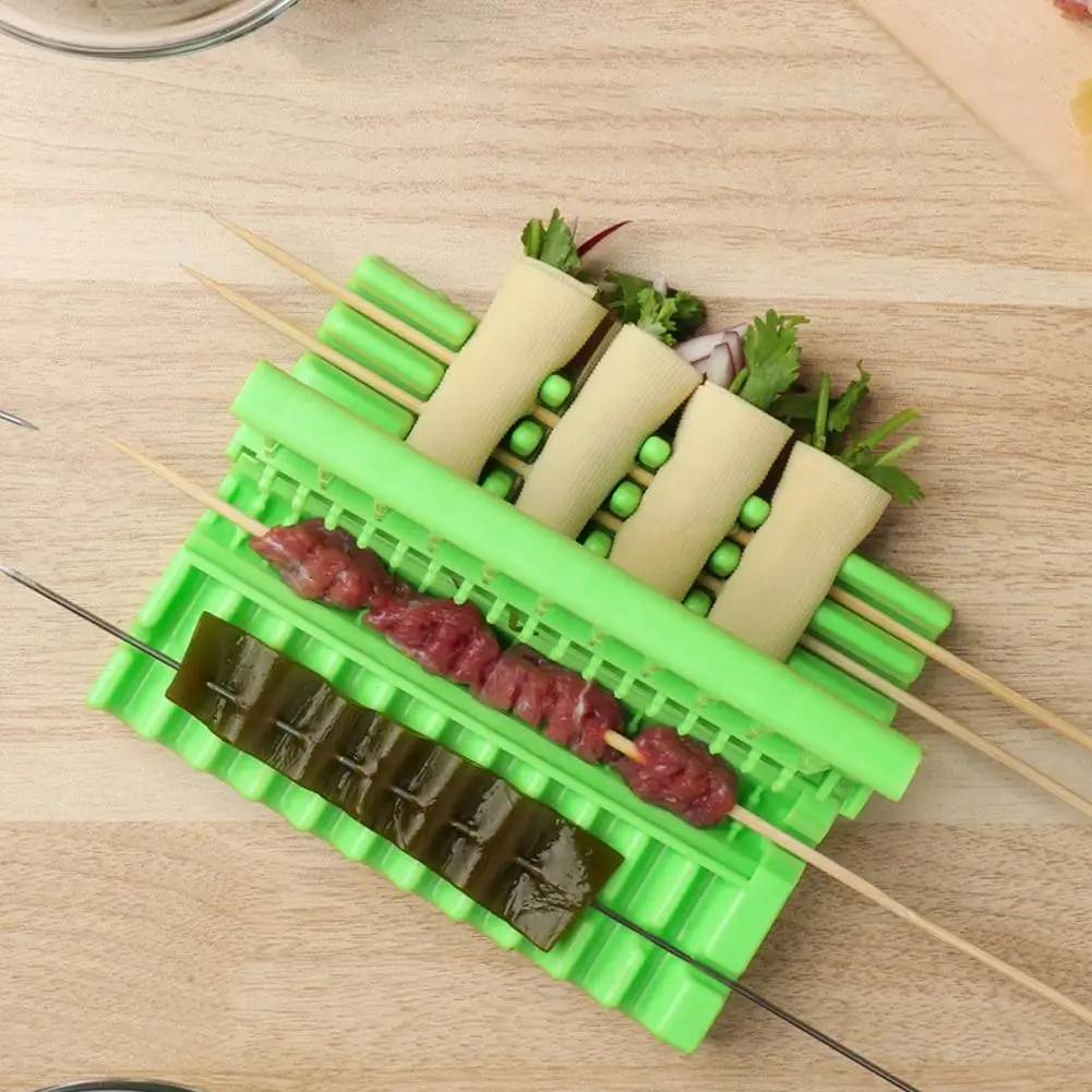 

Multifunctional Barbecue String Skewers Kebab Artifact Wear Food Meat String Device Skewer for Pork Maker BBQ Tools Accesso I0A4