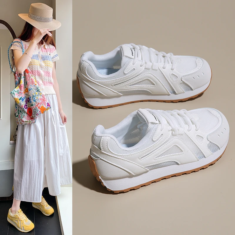 

Women Shoes Breathable All-match Mesh Shoes Casual Sports Trendy Shoes Female Wear-resistant Running Shoes for Women
