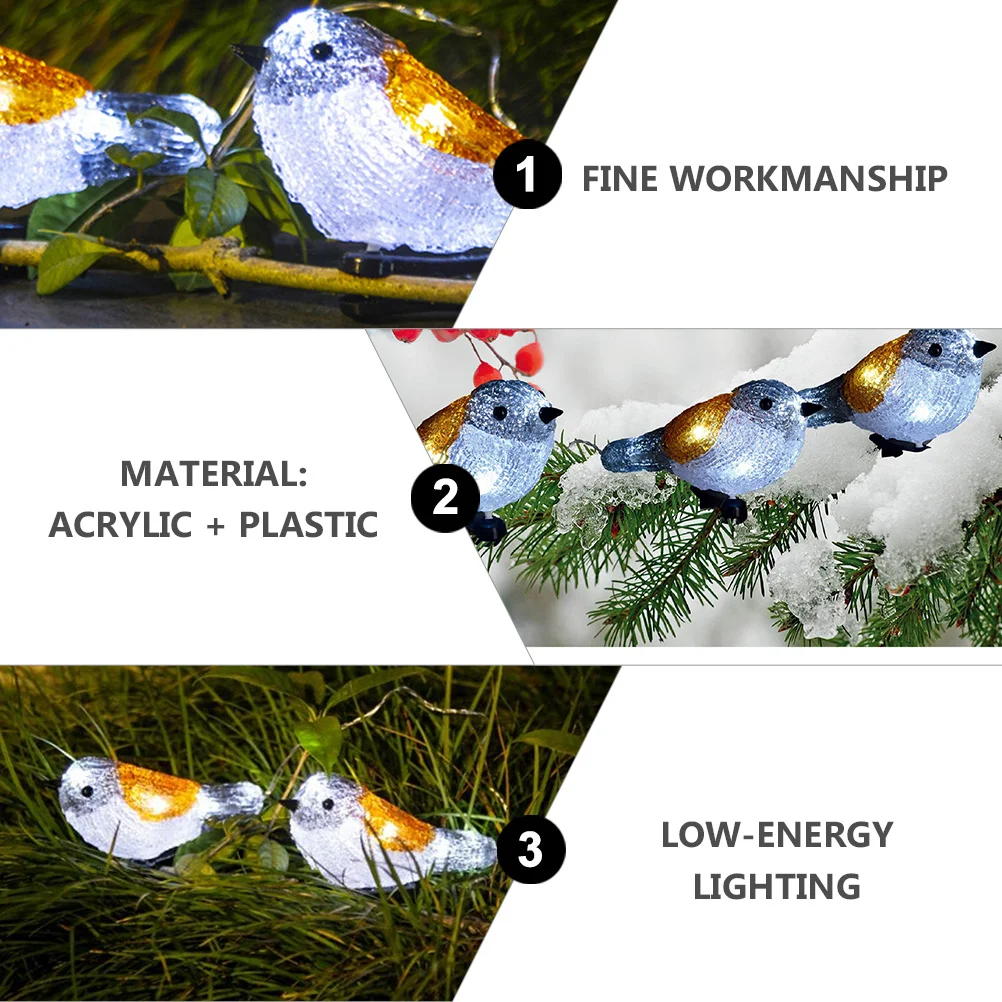 1 مجموعة تعمل بالطاقة الشمسية Led روبن على شكل سلسلة أضواء لحديقة شرفة فناء الديكور في الهواء الطلق توفير الطاقة مصباح سلسلة