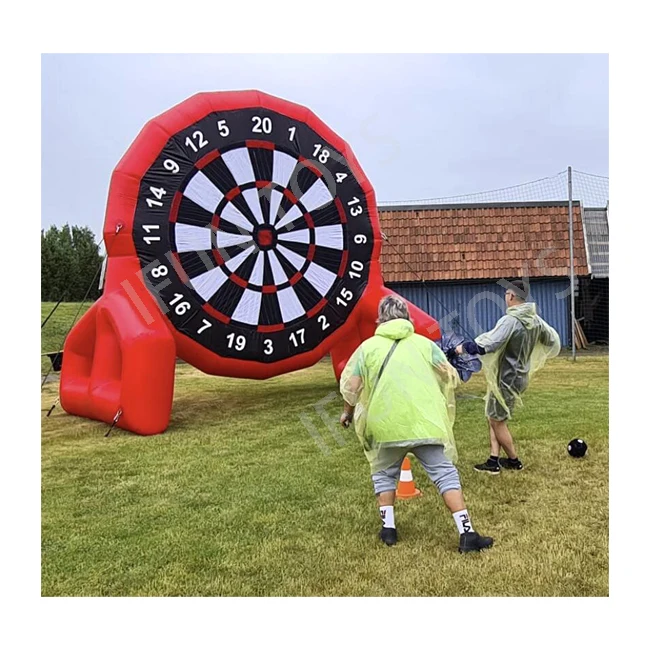

Строительные игры на открытом воздухе, высококачественная надувная доска для дартса высотой 5 м, футбольная стрельба по мишеням, дротики для детей и взрослых