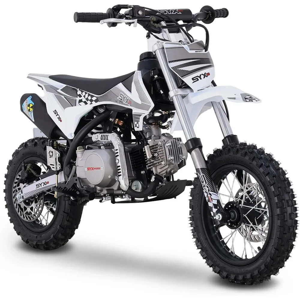SYX MOTO 110cc Dirt Bike Motorcycle for Teens & Adults Automatic Clutch Electric Start 4-Stroke Gas-Powered Off-Road Bike