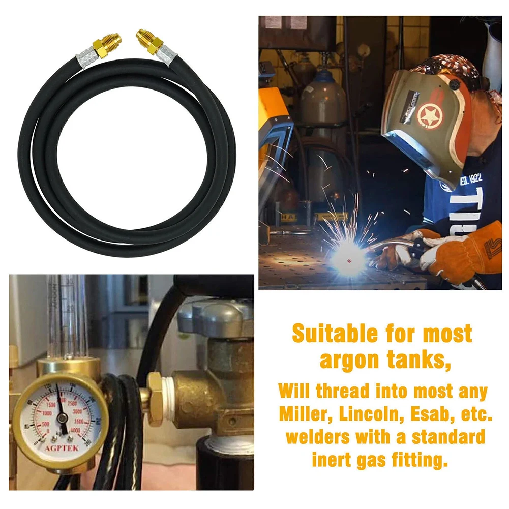 

Inert Gas Welding Hose for Argon and Helium MIG TIG Machines with 58 UNF 18RH Connectors High Pressure Rubber Hose