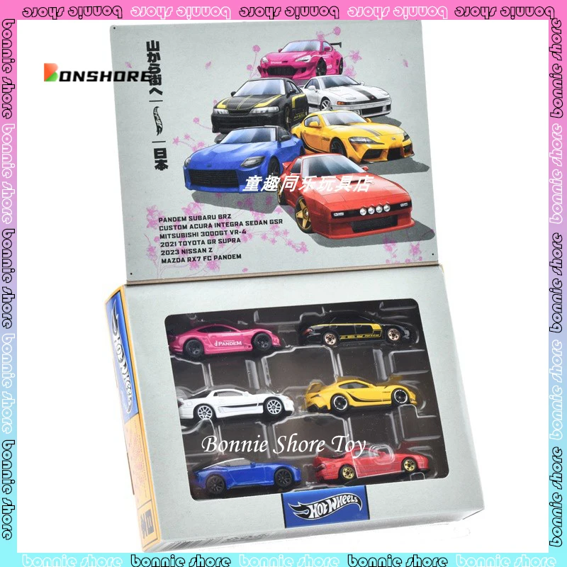 

Hot Wheels Japanese Street Theme CAR model 1/64 alloy Subaru BRZ Nissan Z Mitsubishi 3000GT VR-4 cars model collection toys gift