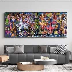 Bandai Canvas Painting Anime Super Saiyan Goku Art Print Dragon Ball Pictures Classic Home Decor Bedroom Posters for Wall Gifts