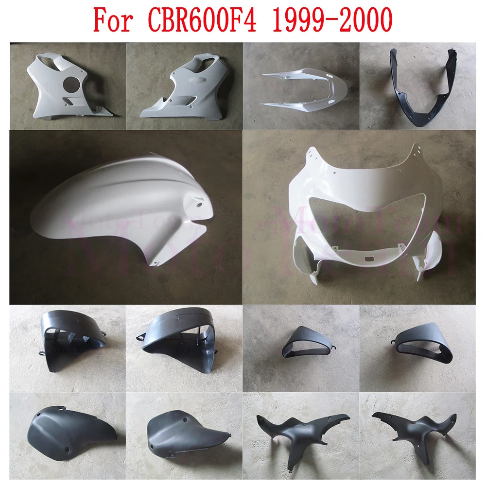 New For Honda CBR600F4 CBR600 CBR 600 F4 1999 2000 99 00 Moto Fairing kit bodywork Rear Tail Front Upper Nose Fender cowl cover