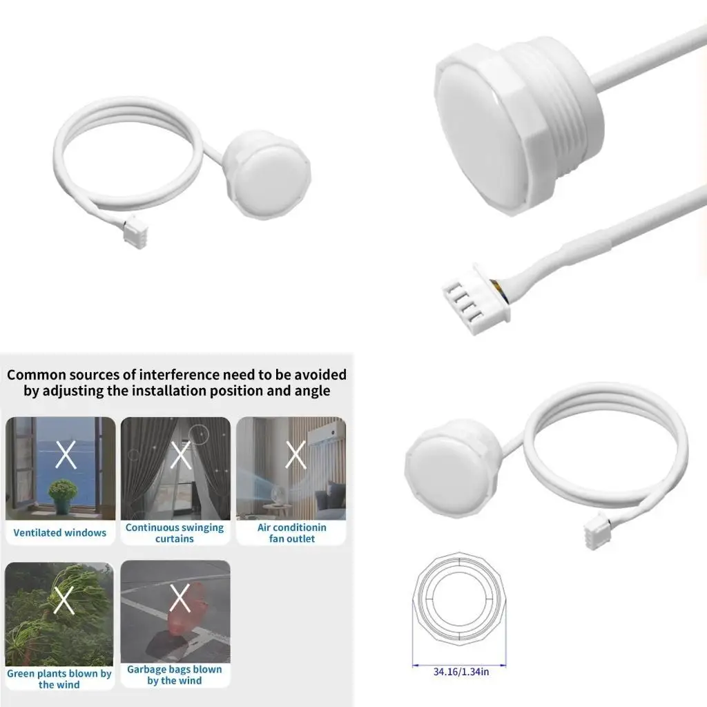 

652f Ряд режей 5,8 г миллиметровые радары для разумного управления человеческими присутствиями в интеллектуальных домах
