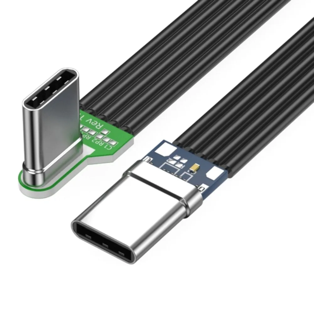 Double Headed Fast Charging Cord Lightweight Anti Oxidation Fast Charging Data Cord Pipe Bend Data Transfer
