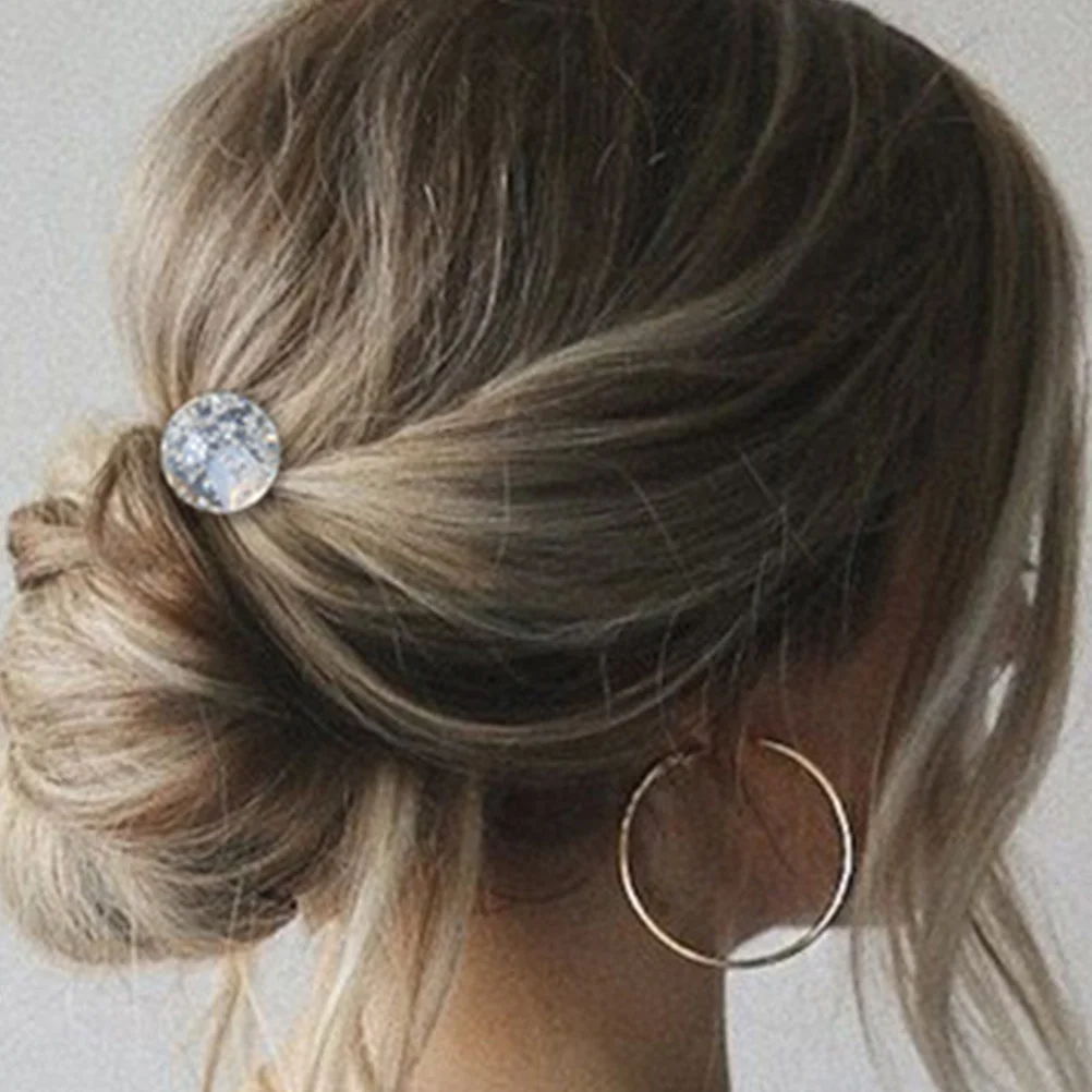 

3 шт. U-образные заколки для волос, спиральные заколки для женщин, металлические аксессуары, без повреждений, повседневная вечеринка, свадьба, выпускной, йога