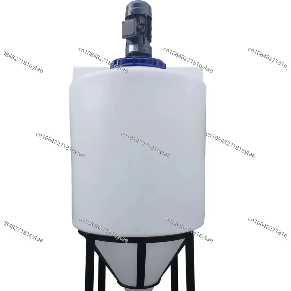 200L Poly Plastic Chemical Dosing Tank, Liquid Storage Mixing Tank with Agitator
