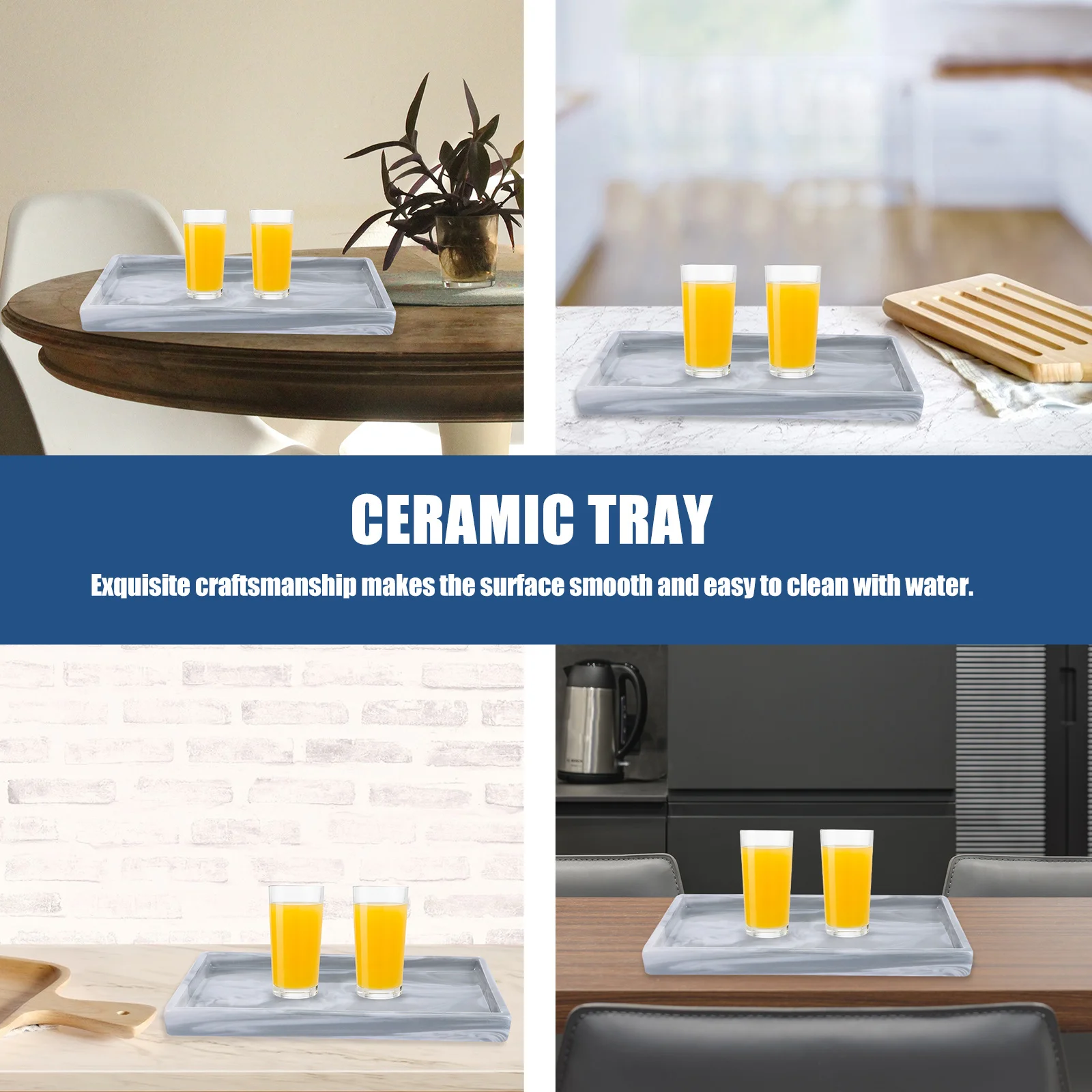 

1Pcs Ceramic Tray Exquisite Craftsmanship Heat Frost Resistant Jewelry Storage Dish Ceramic Tray Jewelry Plate