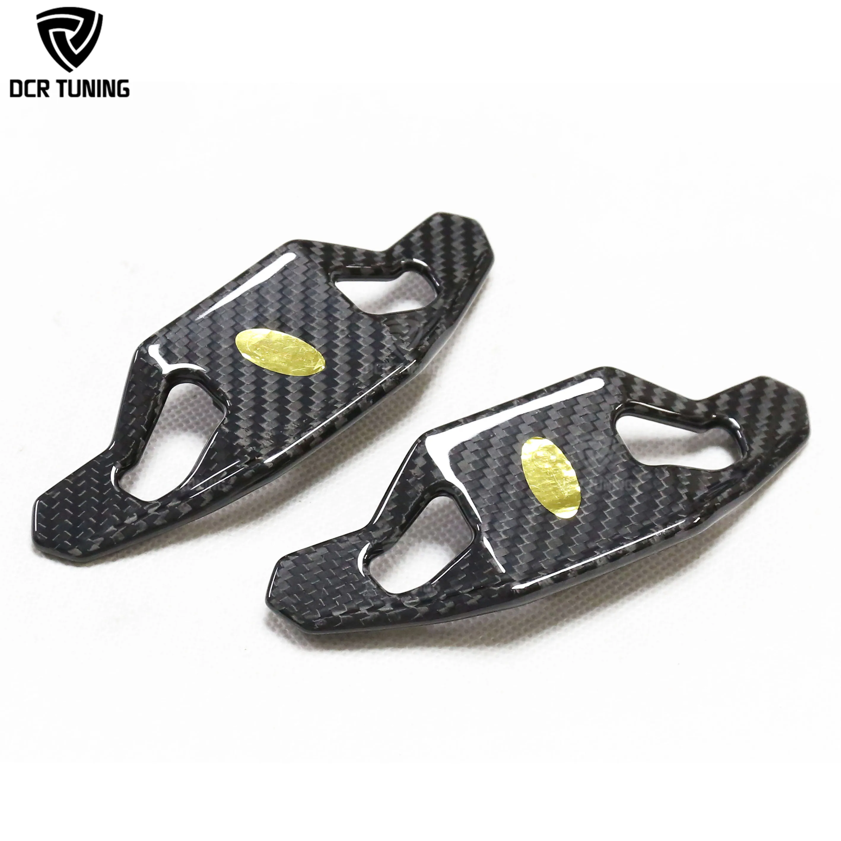 Carbon Fiber Steering Wheel Paddle Shifter for A3/S3/RS3 A5 Q5 S4 RS4 RS6 RS7 2013-17 Interior Trims Extension Clip-on