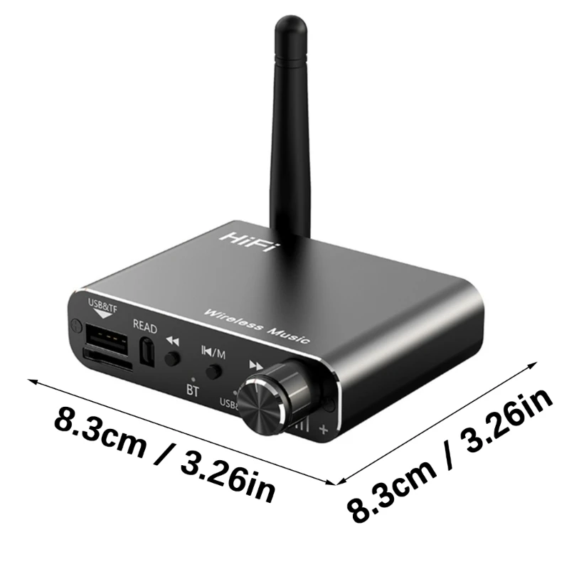 

Компактный беспроводной Bluetooth-совместимый адаптер аудиоприемника 5.4 для домашнего использования в автомобиле, выход Auxs,