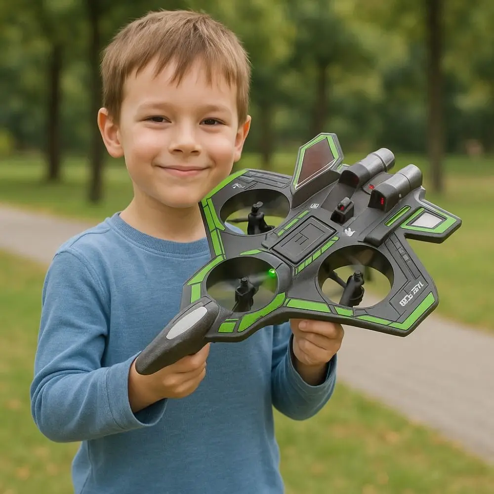 

EPP Foam Remote Control Foam Fighter Gravity Sensing Rechargeable Four Motor Helicopter Toy Portable with Light