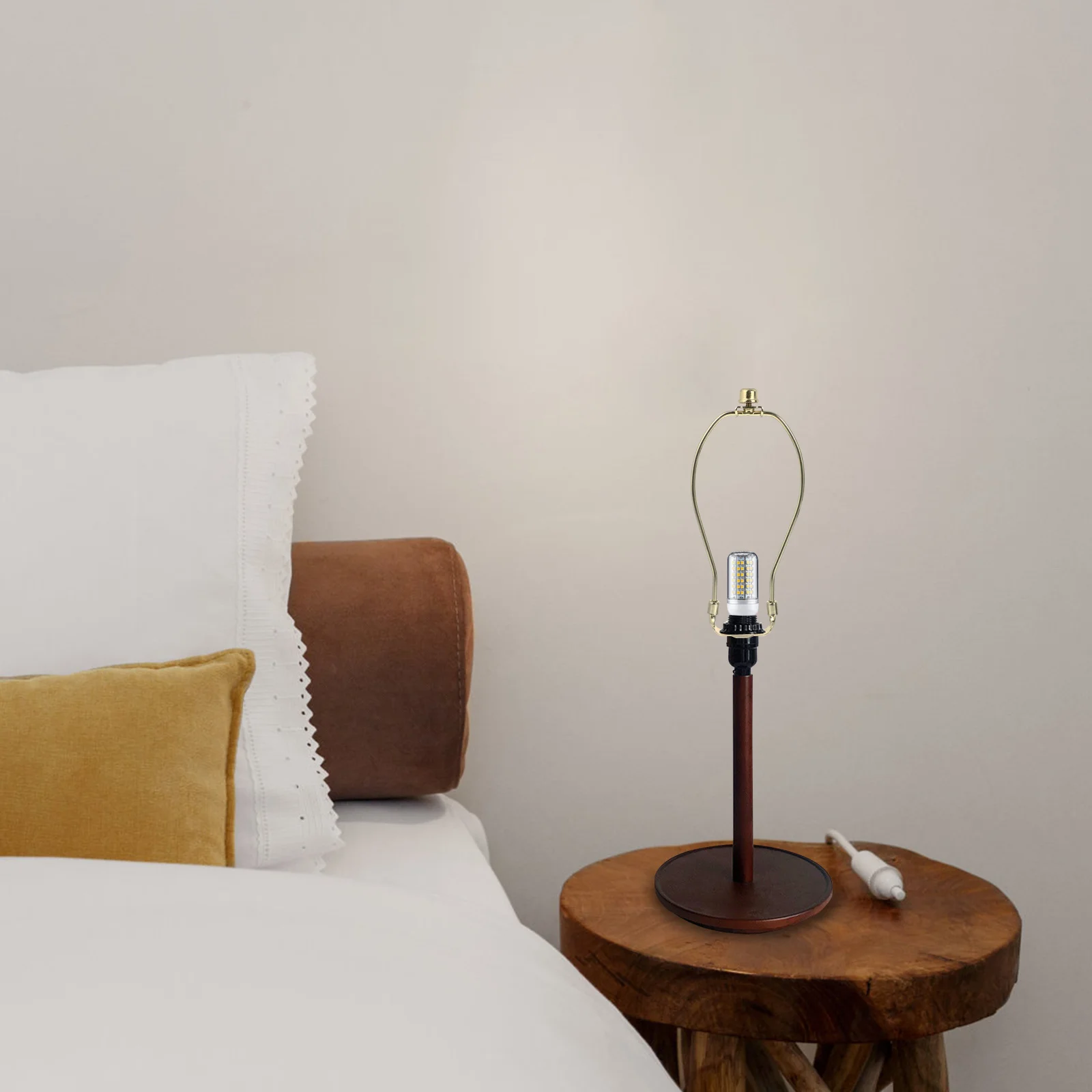 Kit de harpa de lâmpada, 2 peças, suporte de abajur resistente, substituição para reparo de lâmpada de chão de mesa, acessórios de iluminação duráveis à prova de ferrugem