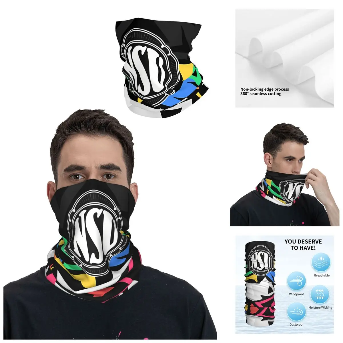 Athletic NSU Bandana Neck Gaiter Printed Motor Motocross Face Scarf Running Unisex Adult Winter