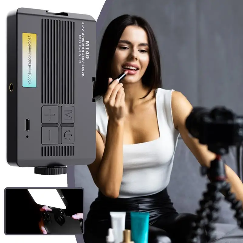 Phone Light For Pictures Rechargeable Phone Camera Light Dimmable Built-in 96 LEDs Lamp For Photos Video Vlogging Makeup Live