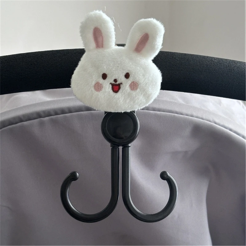 Pram Hook รถเข็นเด็กการ์ตูน Double Hook Clip สำหรับกระเป๋าช้อปปิ้ง W3JF