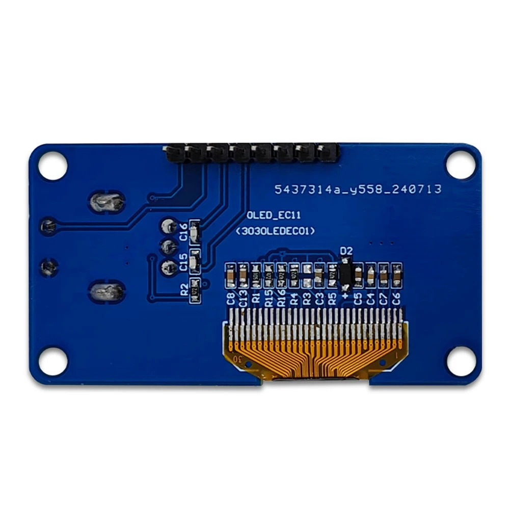 Módulo de exibição OLED AU61-0.96 polegadas com tela LCD de interface IIC do codificador rotativo dos botões EC11