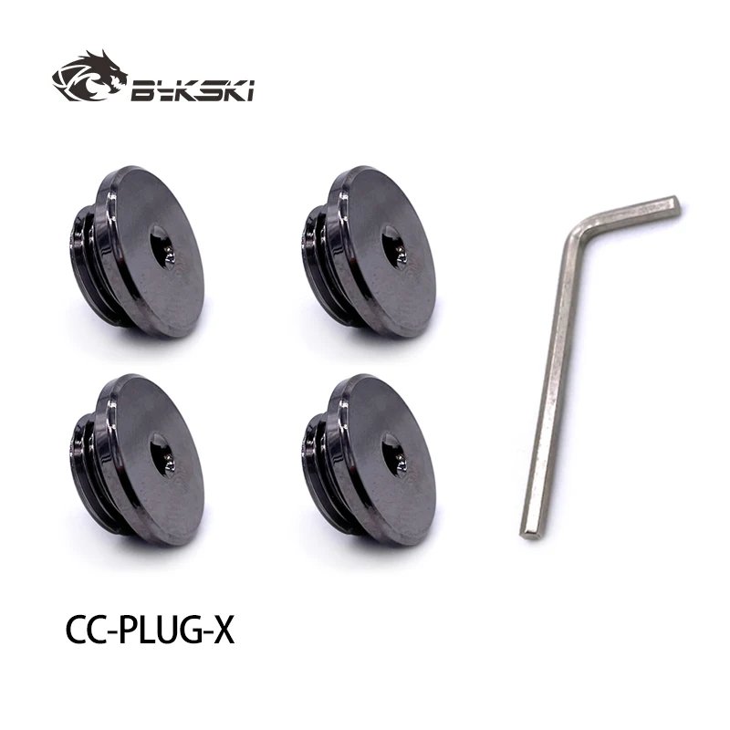 

Заглушка Bykski CC-PLUG-X из латуни, ультратонкая, с внутренним шестигранником, для герметизации и фиксации, аксессуар для компьютерного водяного охлаждения, фитинг G1/4"