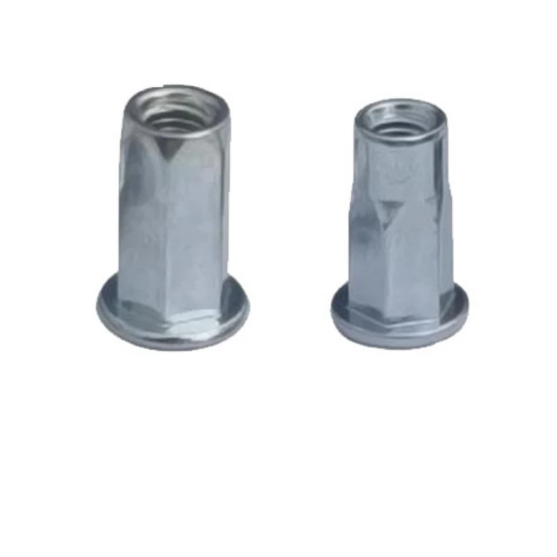 M3 M4 M5 M6 M8 M10 M12 Blue White Zinc Flat Head Countersunk Reduce Knurled Half Part Hexagonal Body Threaded Rivnut Rivet Nuts