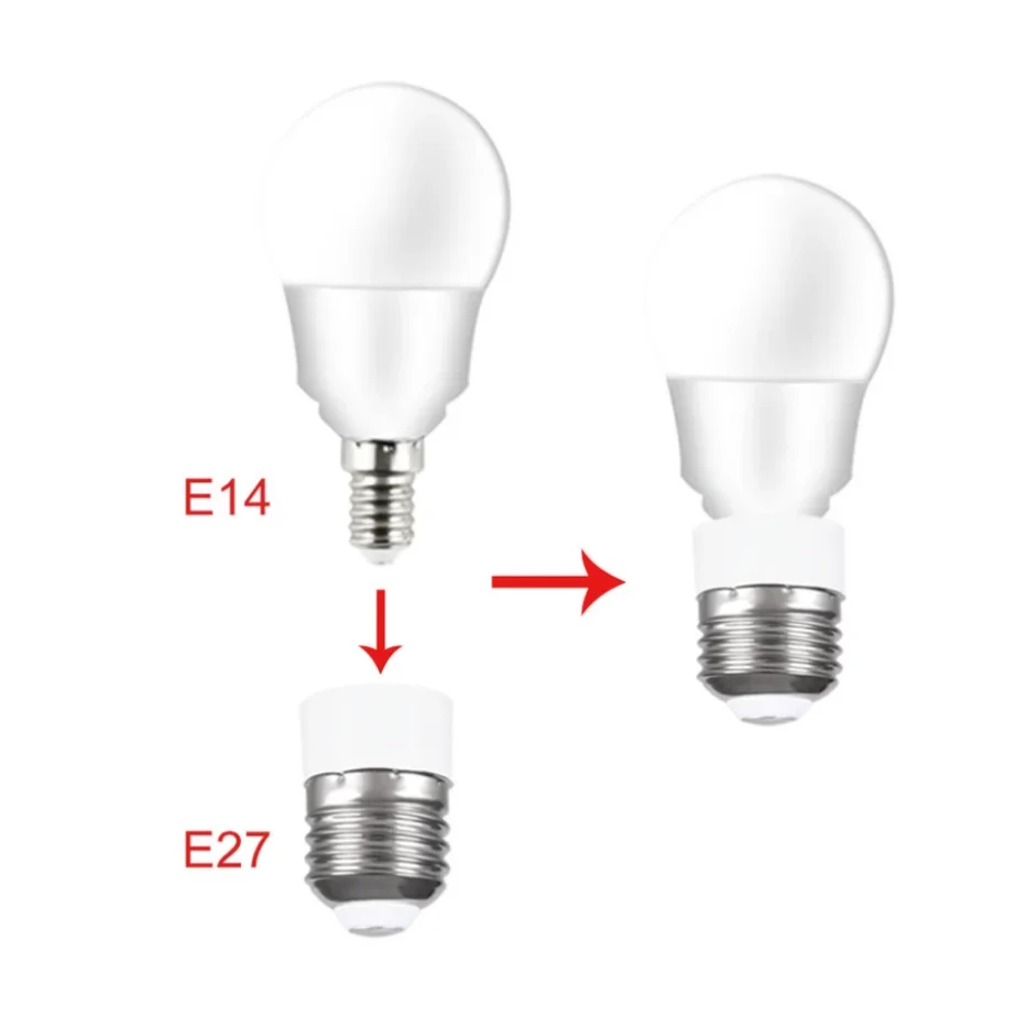 Convertitore portalampada da E27 a E14 adattatore portalampada E14 Base lampada E27 materiale ignifugo vite bocca lampada interruttore presa