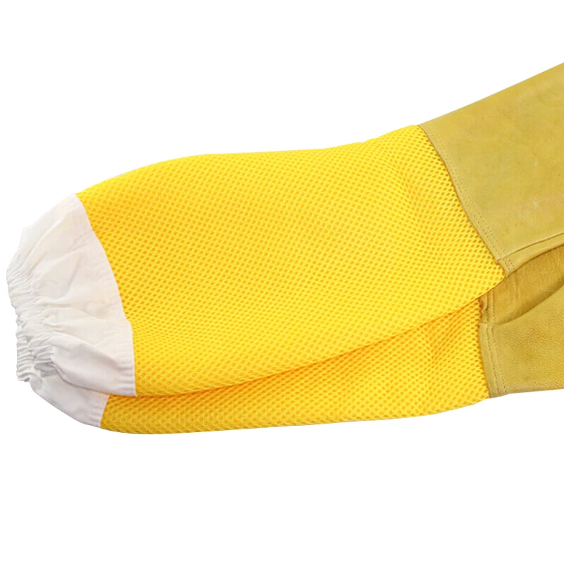 1 Pair Beekeeping Gloves  Sting Sheepskin Long Gloves For Beekeepers Beekeeping ToolsProtective Sleeves Mesh Breathable Anti Bee