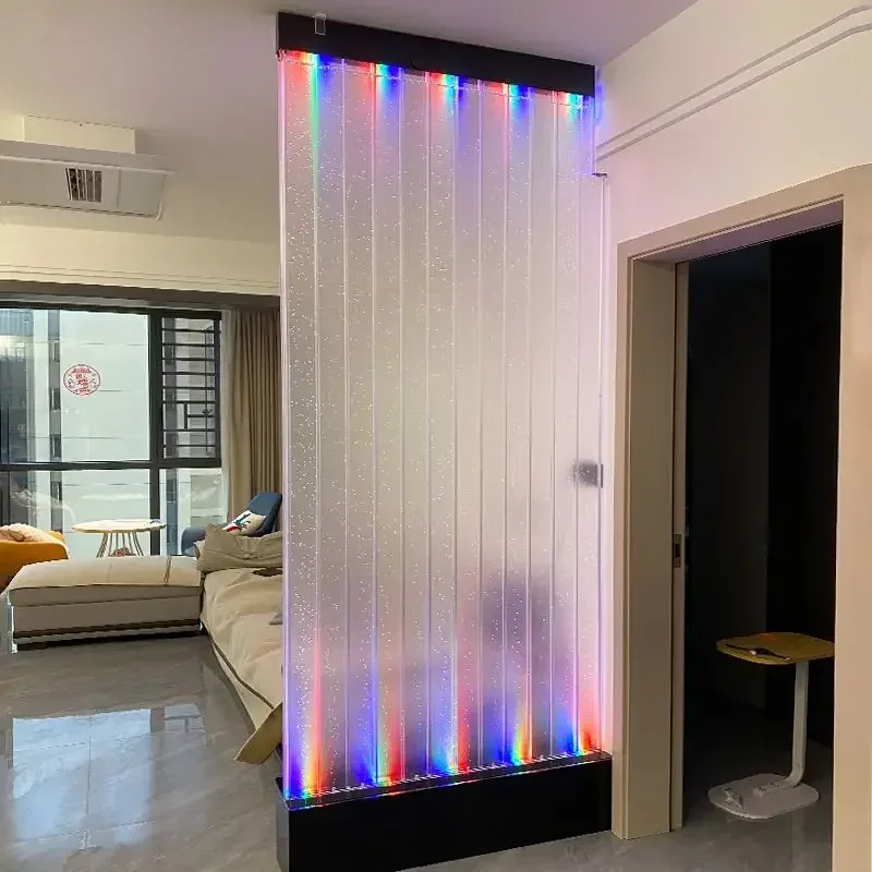 ktv European style water curtain wall living room blocking entrance blocking flow bar water bubble discoloration screen