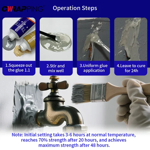 Imagen 2 del producto Pegamento AB para Metal, plástico, relleno de madera, adhesivo epoxi, 20/70/100g, pegamento súper fuerte para reparación de metales, soldadura resistente a altas temperaturas