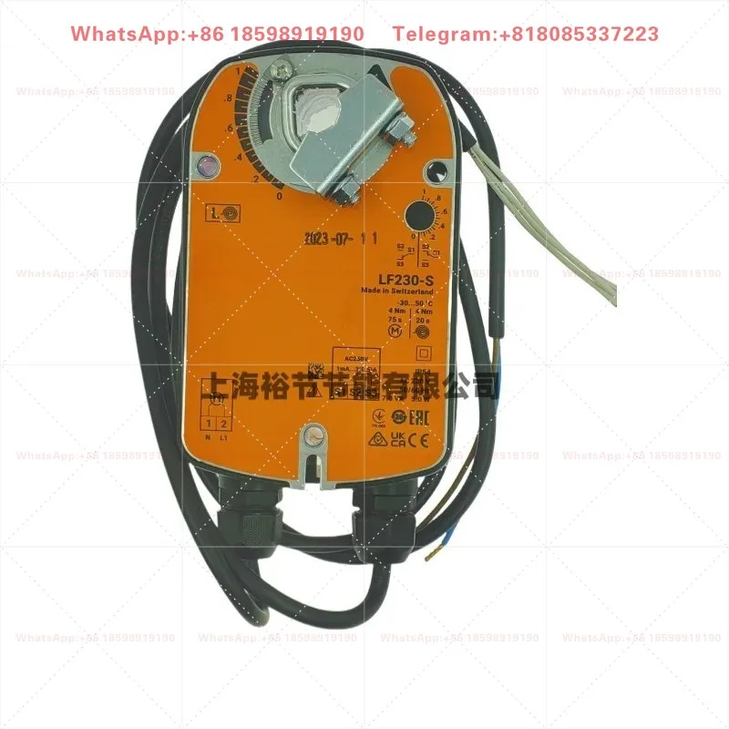LF230-S Original Import Spring Return Fail-safe Damper Actuator 4Nm AC100-240V SPDT Aux Switch IP54 HVAC Air Valve  Control