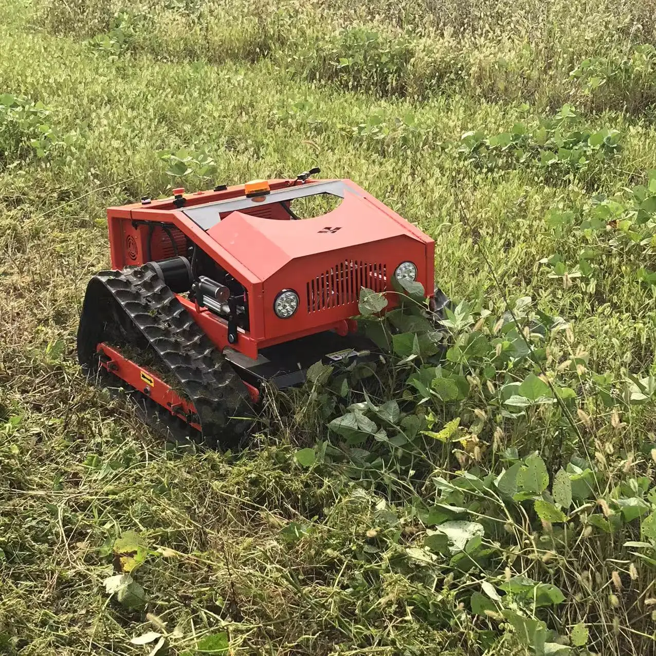 Deou 7.5HP pencukur rumput Remote Control perayap bensin dengan 540MM lebar potong 1-1/1500MM tinggi potong