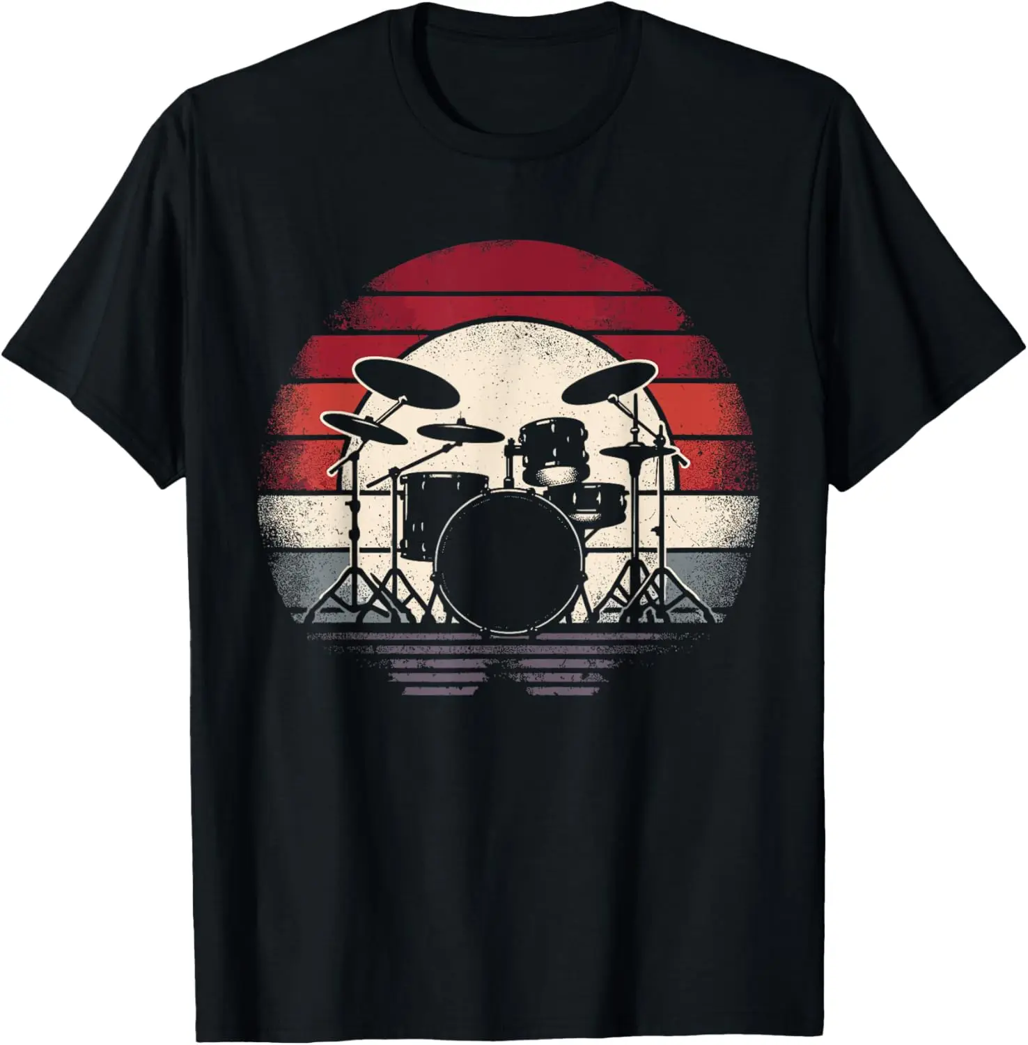 

Drums Drummer Band Drumset Retro Vintage Drum T-Shirt